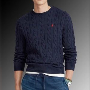 Polo by Ralph Lauren Navy Crewneck Sweater